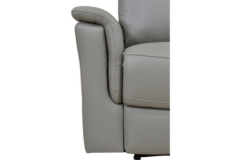 2-sitssoffa Southbrook Ljusgrå, PU/trä/metall, Elektrisk vilstol - Ljusgrå, PU/trä/metall, Elektrisk vilstol - Möbler - Soffa - Biosoffa & reclinersoffa - 2 sits biosoffa & reclinersoffa