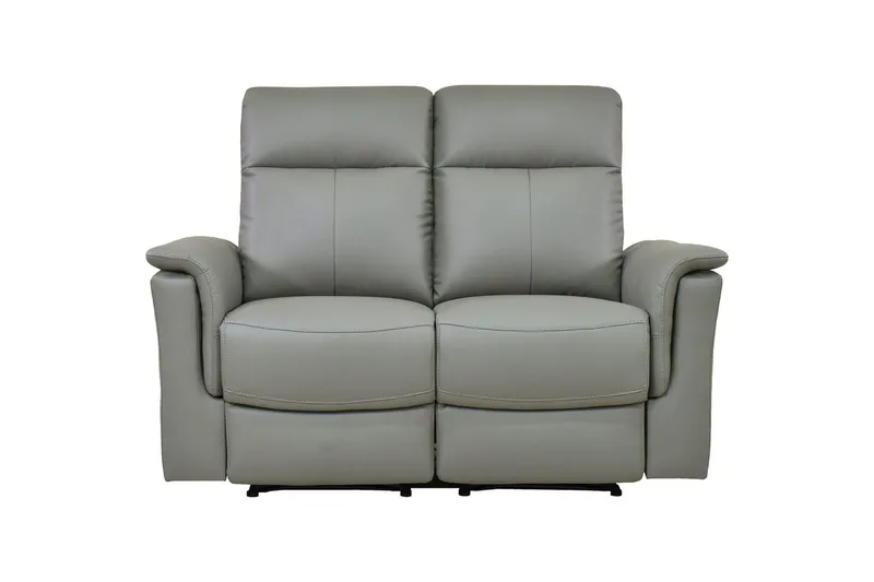 2-sitssoffa Southbrook Ljusgrå, PU/trä/metall, Elektrisk vilstol, Ljusgrå, PU/trä/metall, Elektrisk vilstol