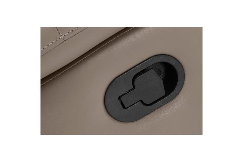 2-sitssoffa Southbrook Ljusgrå, PU/trä/metall, Manuell vilstol - Ljusgrå, PU/trä/metall, Manuell vilstol - Möbler - Soffa - Biosoffa & reclinersoffa - 2 sits biosoffa & reclinersoffa