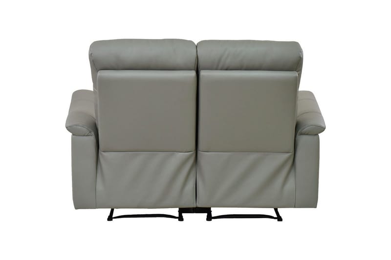 2-sitssoffa Southbrook Ljusgrå, PU/trä/metall, Elektrisk vilstol - Ljusgrå, PU/trä/metall, Elektrisk vilstol - Möbler - Soffa - Biosoffa & reclinersoffa - 2 sits biosoffa & reclinersoffa