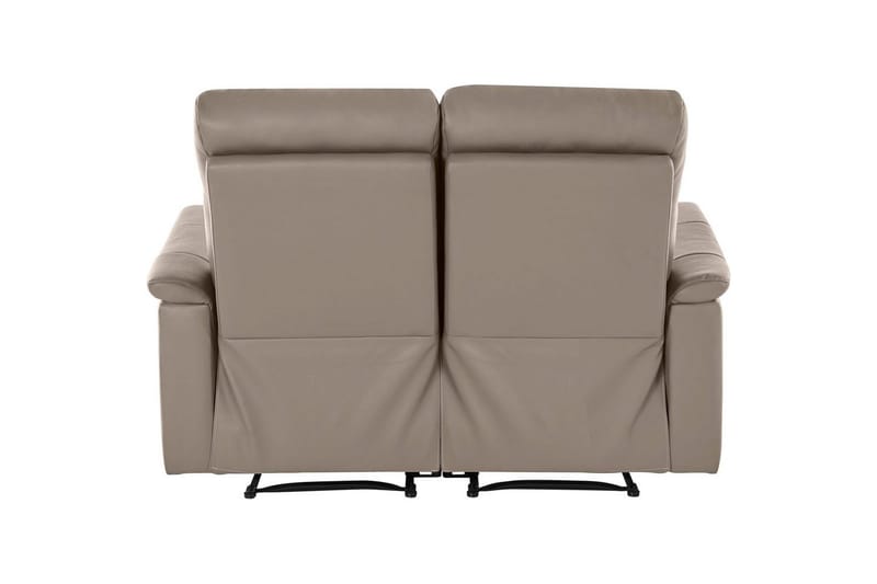 2-sitssoffa Southbrook Ljusgrå, PU/trä/metall, Manuell vilstol - Ljusgrå, PU/trä/metall, Manuell vilstol - Möbler - Soffa - Biosoffa & reclinersoffa - 2 sits biosoffa & reclinersoffa