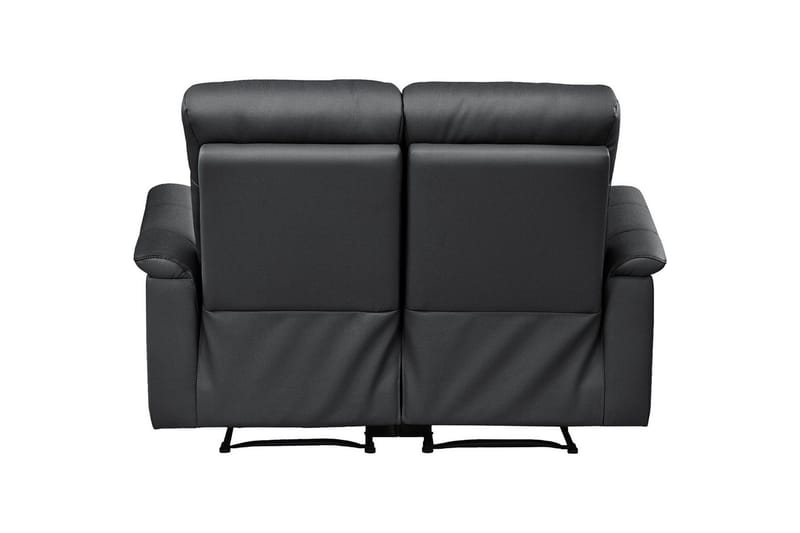 2-sitssoffa Southbrook Svart, Äkta läder/PU/Trä/Metall, Elektrisk vilstol - Svart, Äkta läder/PU/Trä/Metall, Elektrisk vilstol - Möbler - Soffa - Biosoffa & reclinersoffa - 2 sits biosoffa & reclinersoffa