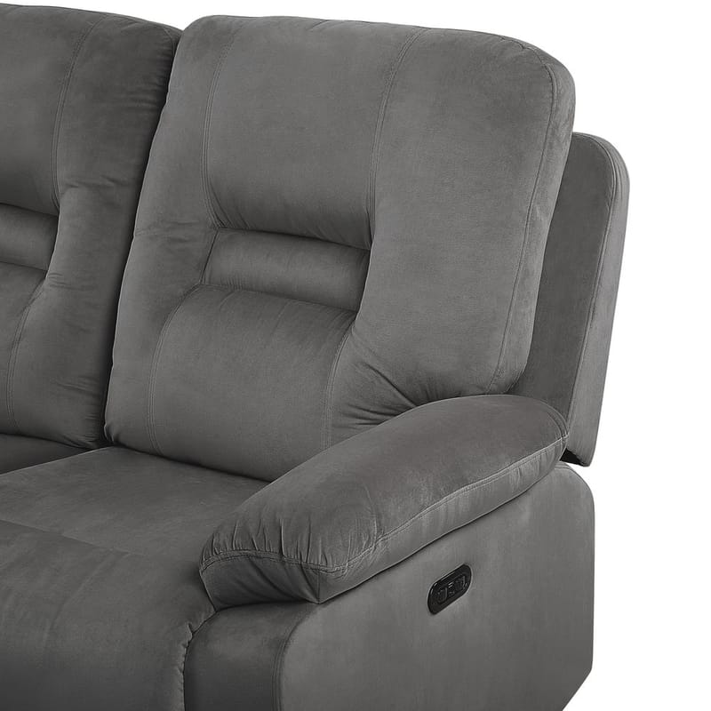 3-sits soffa Bergen - Grå - Möbler - Soffa - Biosoffa & reclinersoffa - 3 sits biosoffa & reclinersoffa