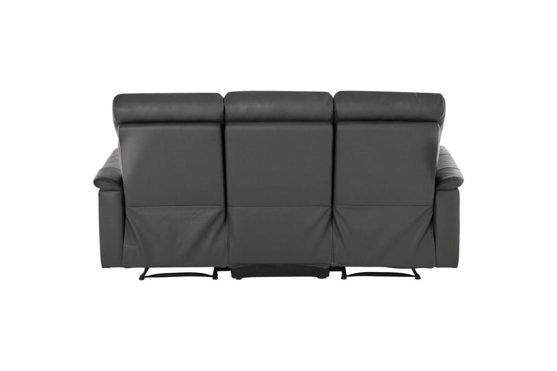 3-sitssoffa Southbrook Grå, PU/trä/metall, Manuell vilstol - Grå, PU/trä/metall, Manuell vilstol - Möbler - Soffa - Biosoffa & reclinersoffa - 3 sits biosoffa & reclinersoffa