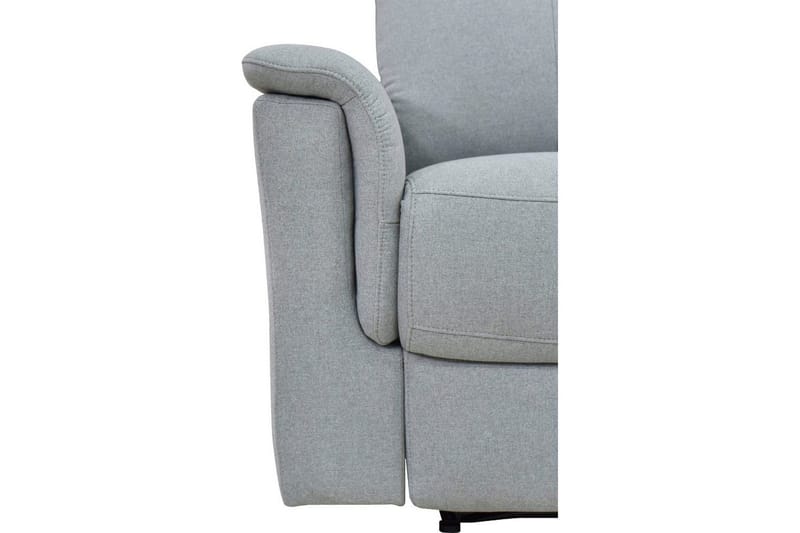 3-sitssoffa Southbrook Ljusgrå, Tyg/Trä/Metall, Elektrisk vilstol - Ljusgrå, Tyg/Trä/Metall, Elektrisk vilstol - Möbler - Soffa - Biosoffa & reclinersoffa - 3 sits biosoffa & reclinersoffa