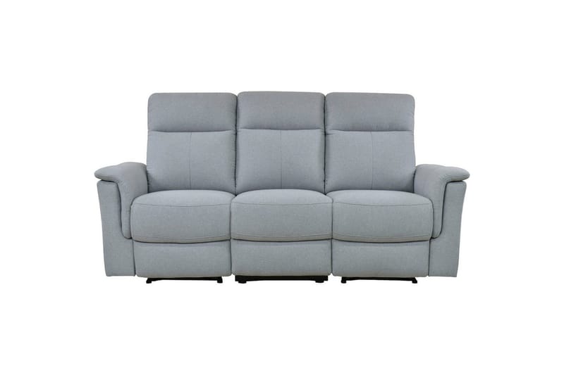 3-sitssoffa Southbrook Ljusgrå, Tyg/Trä/Metall, Elektrisk vilstol - Ljusgrå, Tyg/Trä/Metall, Elektrisk vilstol - Möbler - Soffa - Biosoffa & reclinersoffa - 3 sits biosoffa & reclinersoffa
