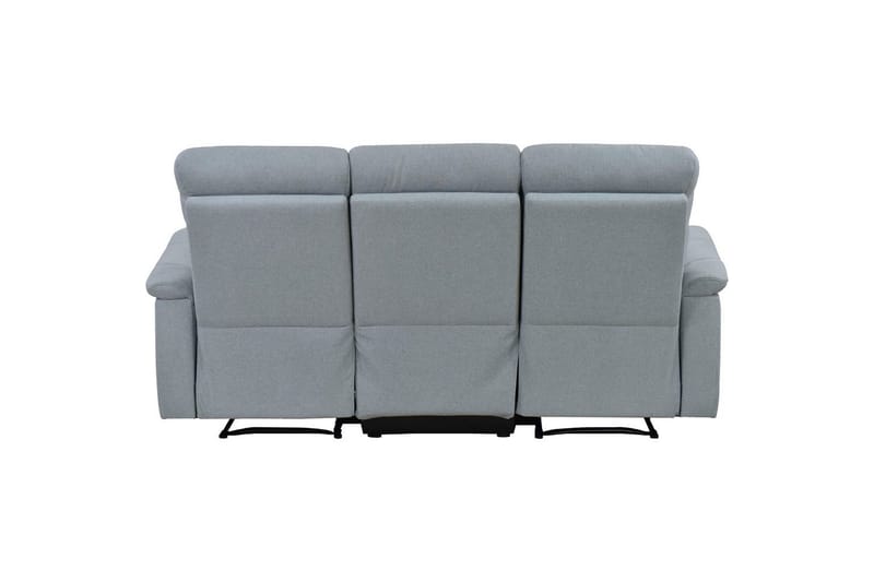 3-sitssoffa Southbrook Ljusgrå, Tyg/Trä/Metall, Elektrisk vilstol - Ljusgrå, Tyg/Trä/Metall, Elektrisk vilstol - Möbler - Soffa - Biosoffa & reclinersoffa - 3 sits biosoffa & reclinersoffa
