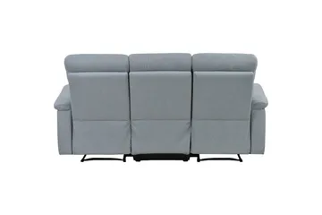 3-sitssoffa Southbrook Ljusgrå, Tyg/Trä/Metall, Elektrisk vilstol - Ljusgrå, Tyg/Trä/Metall, Elektrisk vilstol - Möbler - Soffa - Biosoffa & reclinersoffa - 3 sits biosoffa & reclinersoffa