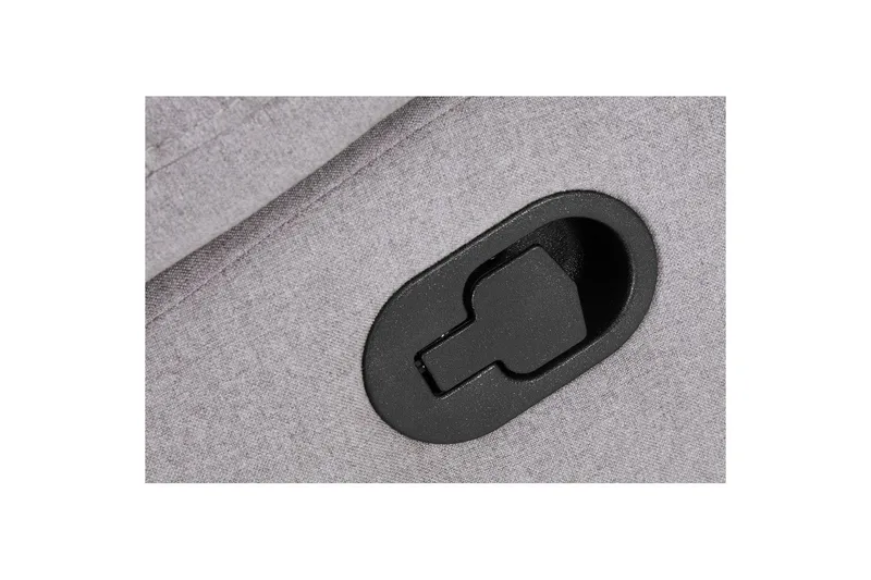 3-sitssoffa Southbrook Ljusgrå, Tyg/Trä/Metall, Manuell vilstol - Ljusgrå, Tyg/Trä/Metall, Manuell vilstol - Möbler - Soffa - Biosoffa & reclinersoffa - 3 sits biosoffa & reclinersoffa