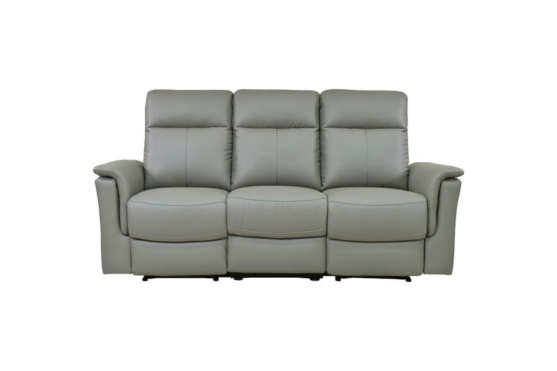 3-sitssoffa Southbrook Ljusgrå, PU/trä/metall, Elektrisk vilstol - Ljusgrå, PU/trä/metall, Elektrisk vilstol - Möbler - Soffa - Biosoffa & reclinersoffa - 3 sits biosoffa & reclinersoffa