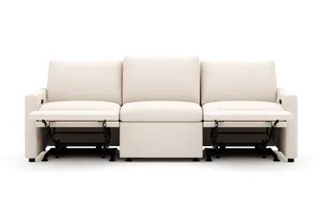 Barsele 3-sits Elektrisk Reclinersoffa - Beige - Möbler - Soffa - Biosoffa & reclinersoffa - 3 sits biosoffa & reclinersoffa