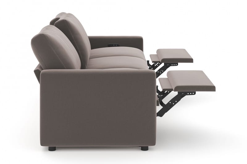 Barsele 3-sits Elektrisk Reclinersoffa - Brun - Möbler - Soffa - Biosoffa & reclinersoffa - 3 sits biosoffa & reclinersoffa