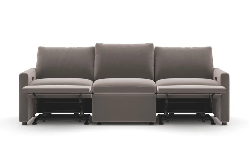 Barsele 3-sits Elektrisk Reclinersoffa - Brun - Möbler - Soffa - Biosoffa & reclinersoffa - 3 sits biosoffa & reclinersoffa