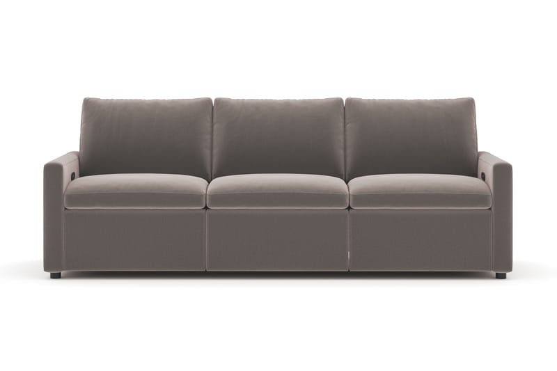 Barsele 3-sits Elektrisk Reclinersoffa, Brun