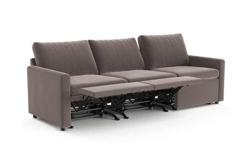 Barsele 3-sits Reclinersoffa - Brun - Möbler - Soffa - Biosoffa & reclinersoffa - 3 sits biosoffa & reclinersoffa