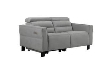 Carpari 2-sits Reclinersoffa 162 cm med Justerbara Nackstöd i Tyg - Grå - Möbler - Soffa - Biosoffa & reclinersoffa - 2 sits biosoffa & reclinersoffa