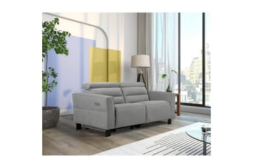 Carpari 2-sits Reclinersoffa 162 cm med Justerbara Nackstöd i Tyg - Grå - Möbler - Soffa - Biosoffa & reclinersoffa - 2 sits biosoffa & reclinersoffa