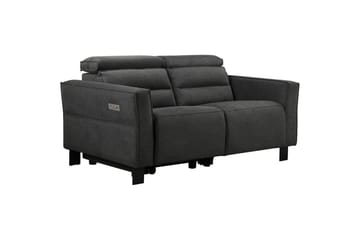Carpari 2-sits Reclinersoffa 162 cm med Justerbara Nackstöd i Tyg - Grå - Möbler - Soffa - Biosoffa & reclinersoffa - 2 sits biosoffa & reclinersoffa