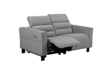 Carpari 2-sits Reclinersoffa 162 cm med Justerbara Nackstöd i Tyg - Grå - Möbler - Soffa - Biosoffa & reclinersoffa - 2 sits biosoffa & reclinersoffa