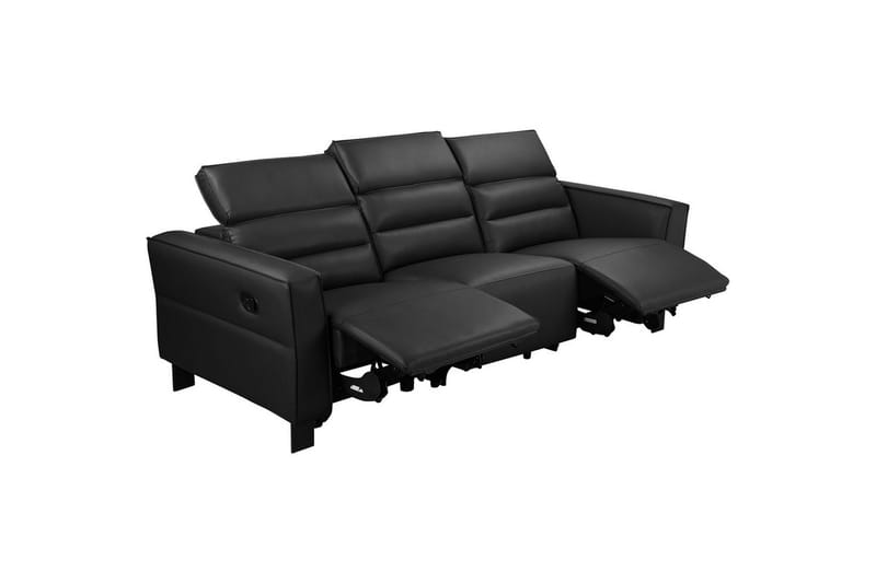 Carpari Reclinersoffa 3-sits - Svart - Möbler - Soffa - Biosoffa & reclinersoffa - 3 sits biosoffa & reclinersoffa