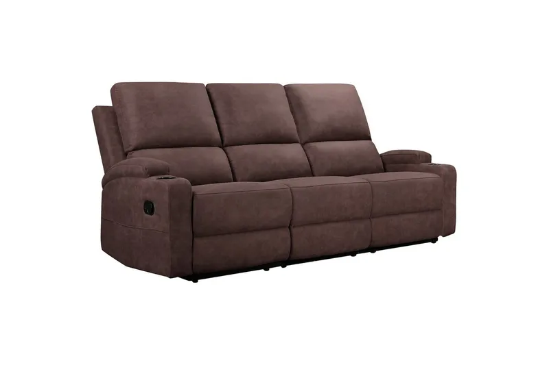 Dallas Reclinersoffa 3-sits - Brun - Möbler - Soffa - Biosoffa & reclinersoffa - 3 sits biosoffa & reclinersoffa