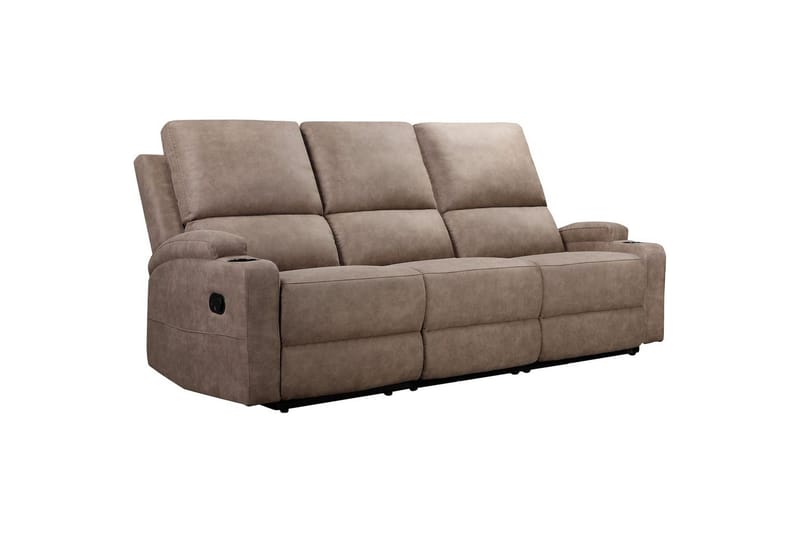 Dallas Reclinersoffa 3-sits - Brun - Möbler - Soffa - Biosoffa & reclinersoffa - 3 sits biosoffa & reclinersoffa