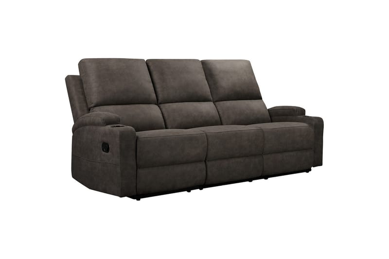 Dallas Reclinersoffa 3-sits - Grå - Möbler - Soffa - Biosoffa & reclinersoffa - 3 sits biosoffa & reclinersoffa