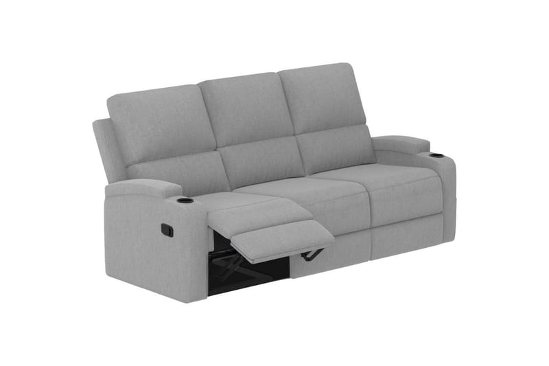 Dallas Reclinersoffa 3-sits - Grå - Möbler - Soffa - Biosoffa & reclinersoffa - 3 sits biosoffa & reclinersoffa