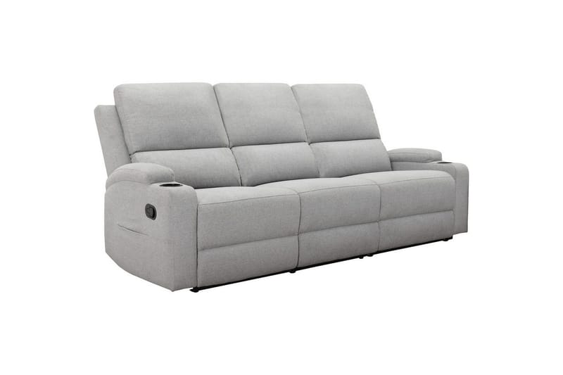 Dallas Reclinersoffa 3-sits - Grå - Möbler - Soffa - Biosoffa & reclinersoffa - 3 sits biosoffa & reclinersoffa