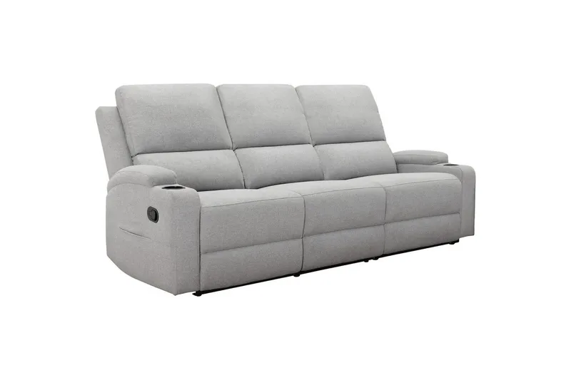 Dallas Reclinersoffa 3-sits - Grå - Möbler - Soffa - Biosoffa & reclinersoffa - 3 sits biosoffa & reclinersoffa