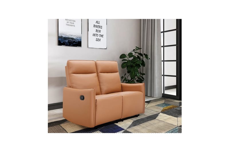 Lugo Reclinersoffa 2-sits - Brun - Möbler - Soffa - Biosoffa & reclinersoffa - 2 sits biosoffa & reclinersoffa