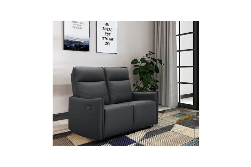 Lugo Reclinersoffa 2-sits - Svart - Möbler - Soffa - Biosoffa & reclinersoffa - 2 sits biosoffa & reclinersoffa