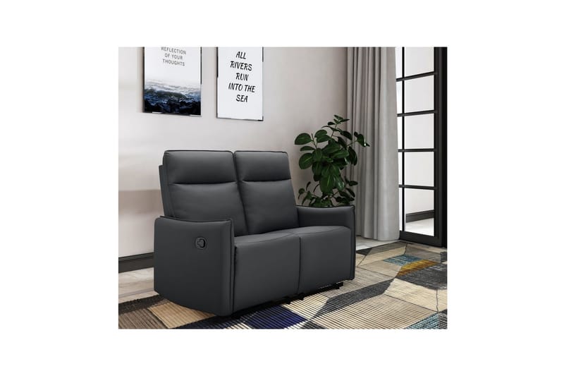 Lugo Reclinersoffa 2-sits - Svart - Möbler - Soffa - Biosoffa & reclinersoffa - 2 sits biosoffa & reclinersoffa