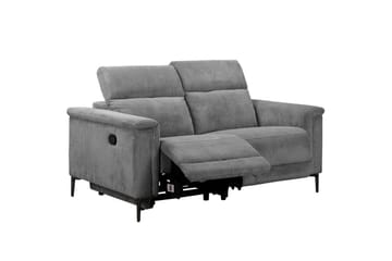 Lund 2-sits Rektangulär Reclinersoffa i Manchester - Grå - Möbler - Soffa - Biosoffa & reclinersoffa - 2 sits biosoffa & reclinersoffa