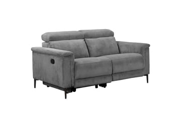 Lund 2-sits Rektangulär Reclinersoffa i Manchester - Grå - Möbler - Soffa - Biosoffa & reclinersoffa - 2 sits biosoffa & reclinersoffa