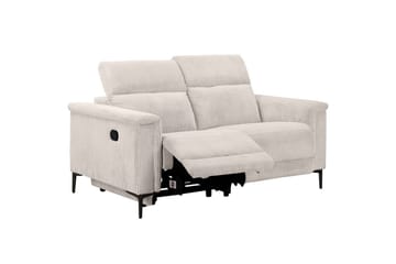 Lund 2-sits Rektangulär Reclinersoffa i Manchester - Ljusbeige - Möbler - Soffa - Biosoffa & reclinersoffa - 2 sits biosoffa & reclinersoffa