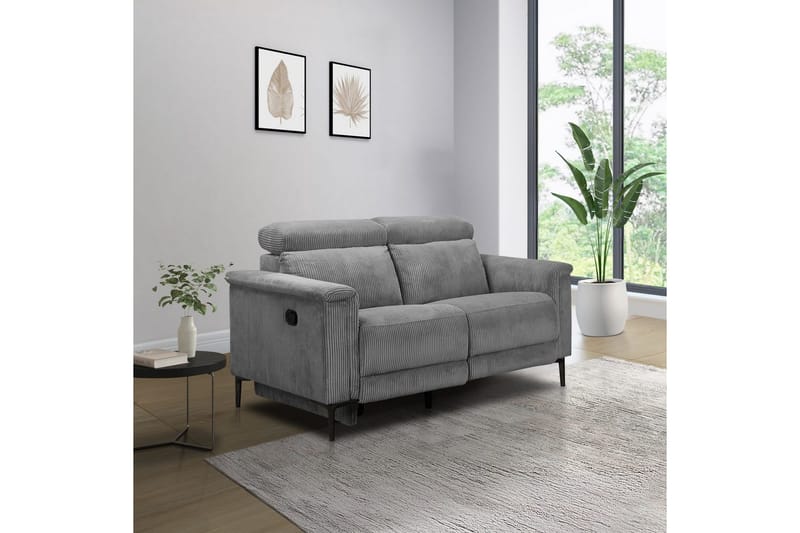 Lund Reclinersoffa 2-sits - Grå - Möbler - Soffa - Biosoffa & reclinersoffa - 2 sits biosoffa & reclinersoffa