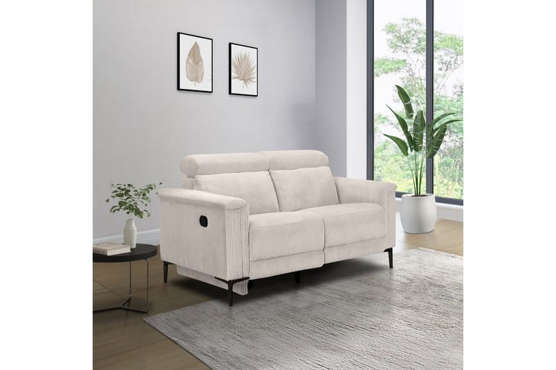 Lund Reclinersoffa 2-sits - Vit - Möbler - Soffa - Biosoffa & reclinersoffa - 2 sits biosoffa & reclinersoffa