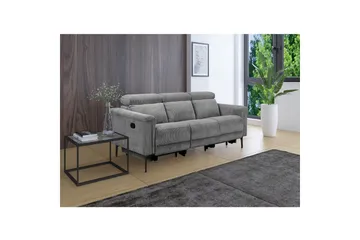 Lund Reclinersoffa 3-sits - Grå - Möbler - Soffa - Biosoffa & reclinersoffa - 3 sits biosoffa & reclinersoffa