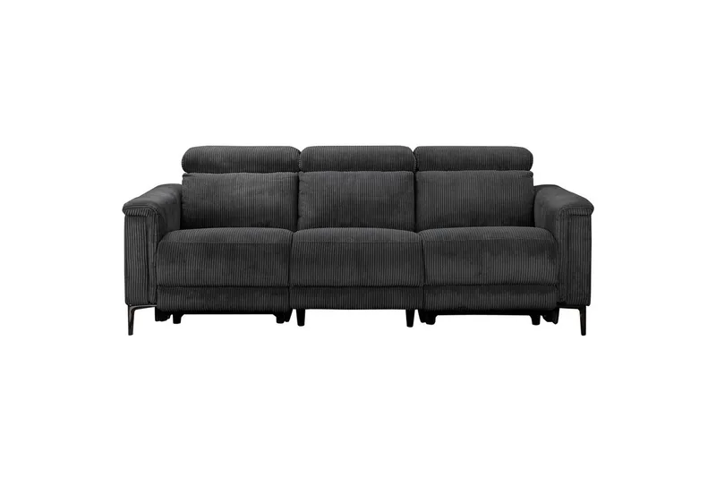 Lund Reclinersoffa 3-sits - Grå - Möbler - Soffa - Biosoffa & reclinersoffa - 3 sits biosoffa & reclinersoffa