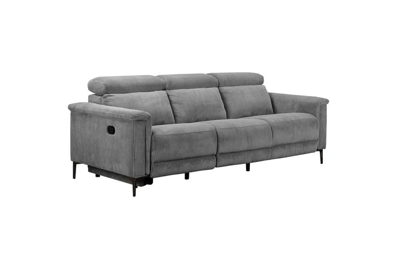 Lund Reclinersoffa 3-sits - Grå - Möbler - Soffa - Biosoffa & reclinersoffa - 3 sits biosoffa & reclinersoffa