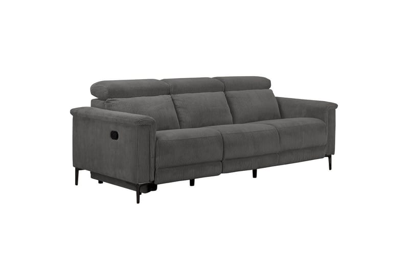 Lund Reclinersoffa 3-sits - Grå - Möbler - Soffa - Biosoffa & reclinersoffa - 3 sits biosoffa & reclinersoffa