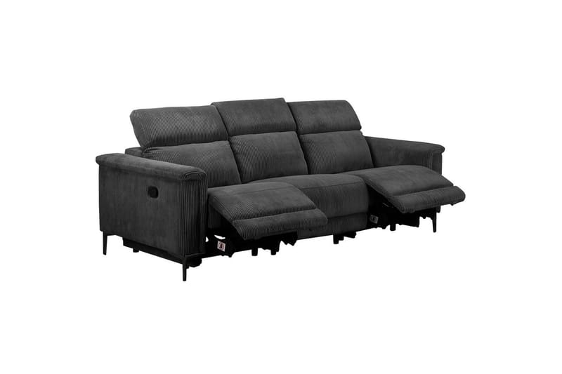 Lund Reclinersoffa 3-sits - Grå - Möbler - Soffa - Biosoffa & reclinersoffa - 3 sits biosoffa & reclinersoffa