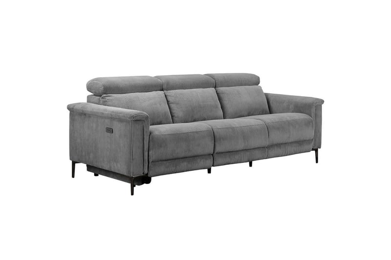 Lund Reclinersoffa 3-sits - Grå - Möbler - Soffa - Biosoffa & reclinersoffa - 3 sits biosoffa & reclinersoffa