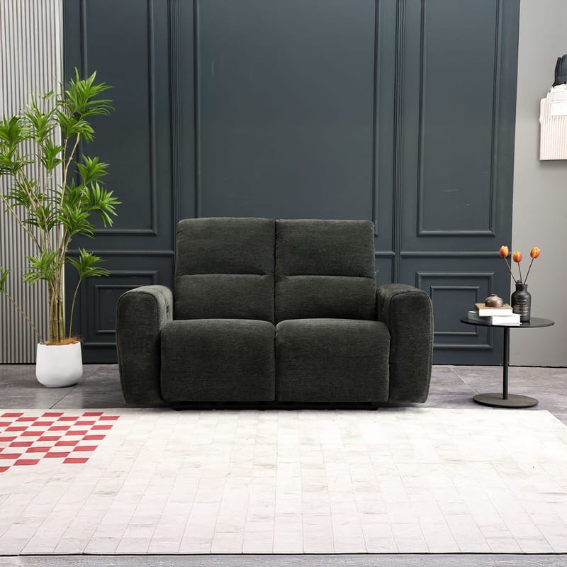 Reclinersoffa Ödmark 2-sits med elektrisk mekanism - grå - Möbler - Soffa - Biosoffa & reclinersoffa - 2 sits biosoffa & reclinersoffa