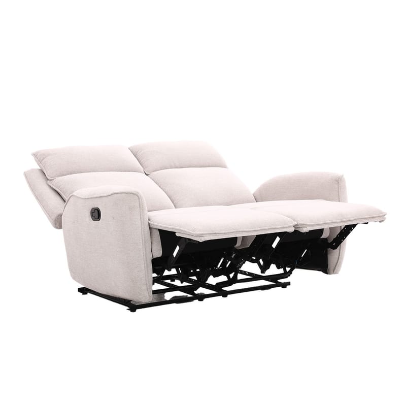 Reclinersoffa Östvik 2-sits med manuell mekanism - beige - Möbler - Soffa - Biosoffa & reclinersoffa - 2 sits biosoffa & reclinersoffa