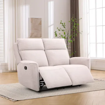 Reclinersoffa Östvik 2-sits med manuell mekanism - beige - Möbler - Soffa - Biosoffa & reclinersoffa - 2 sits biosoffa & reclinersoffa