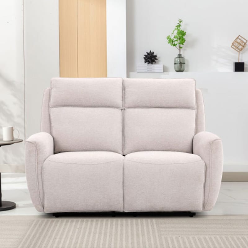 Reclinersoffa Östvik 2-sits med manuell mekanism - beige - Möbler - Soffa - Biosoffa & reclinersoffa - 2 sits biosoffa & reclinersoffa