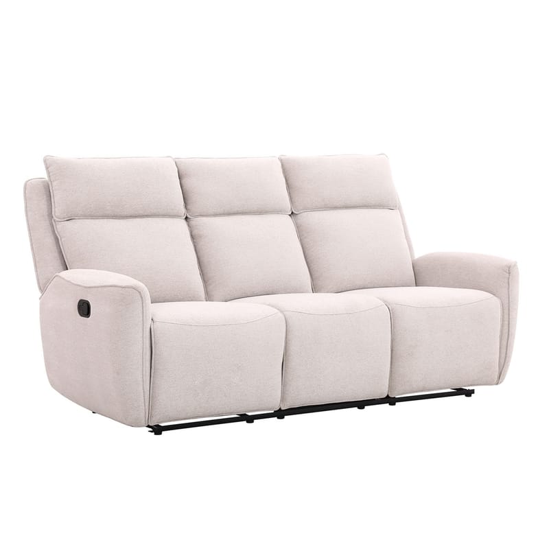 Reclinersoffa Östvik 3-sits med manuell mekanism, beige
