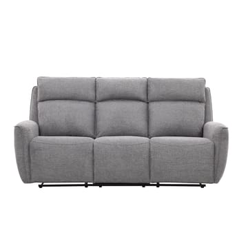 Reclinersoffa Östvik 3-sits med manuell mekanism - grå - Möbler - Soffa - Biosoffa & reclinersoffa - 3 sits biosoffa & reclinersoffa